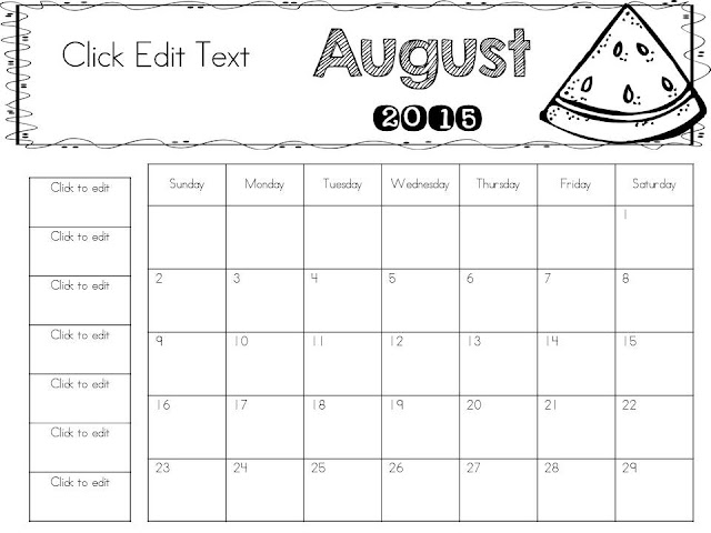 The Busy Busy Hive behavior calendars