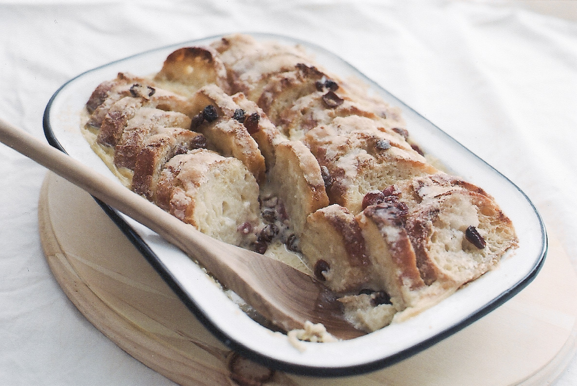 Always With Butter Buttered Baguette Bread Pudding