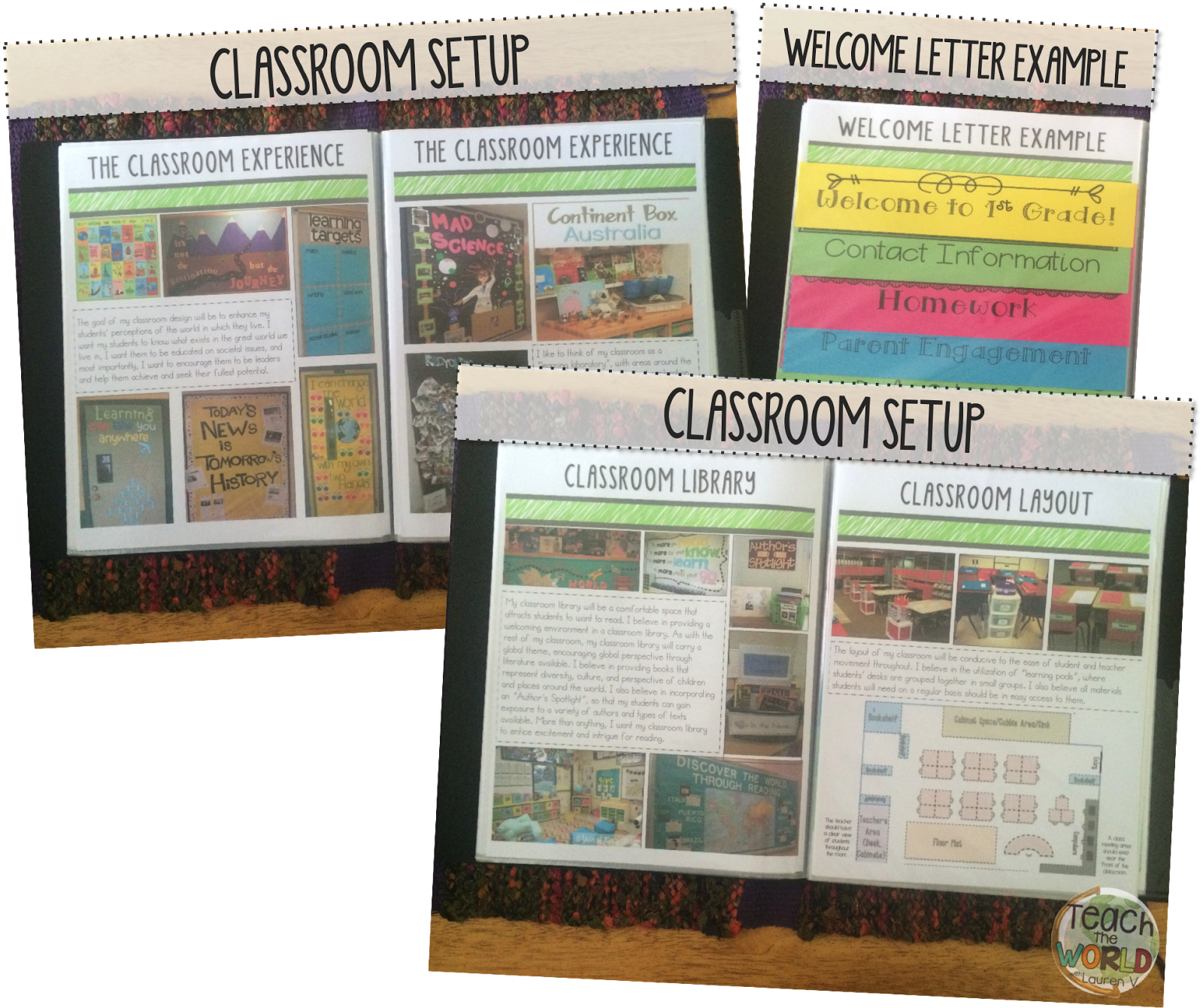 Teach the World A First Year Teacher's Guide to a Rockin' Portfolio