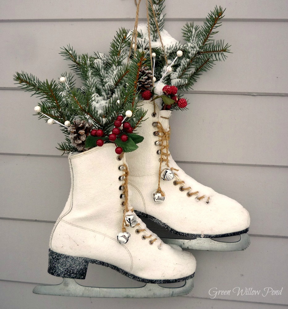 Green Willow Pond Repurpose Old Ice Skates