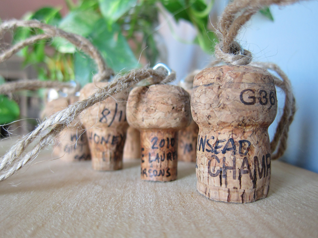 Alive & Kicking Good Idea Champagne Cork Memento Ornaments