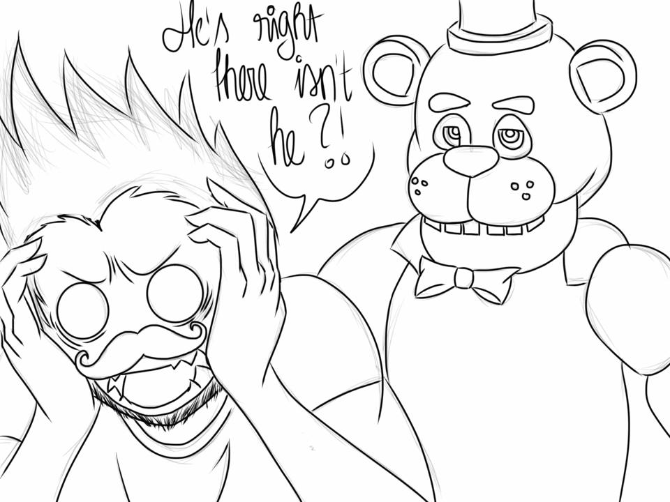 desenhos para imprimir colorir e pintar five nights at freddys