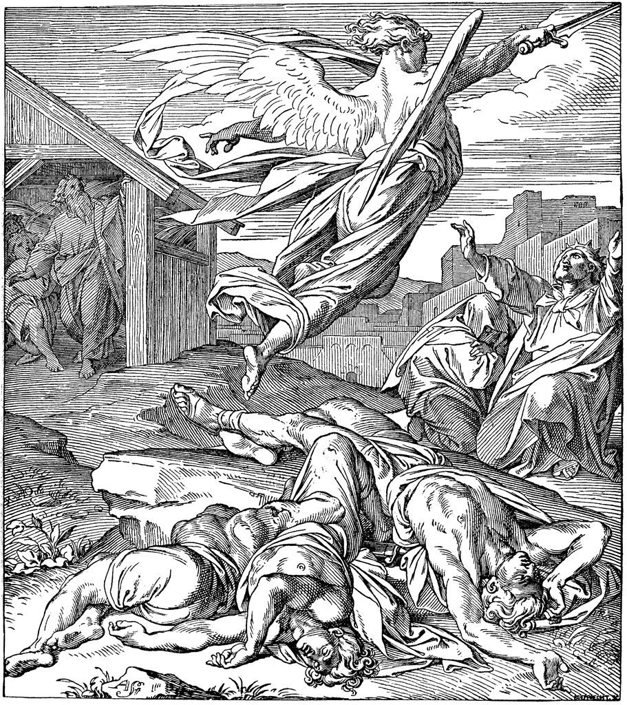 The Lord sent the prophet Gad to David with three possible punishments for his disobedience and lack of trust