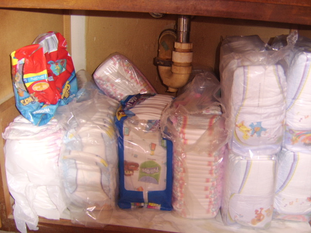 pull up diaper change