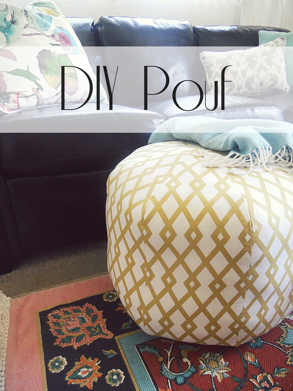 SL Designs DIY Floor Pouf