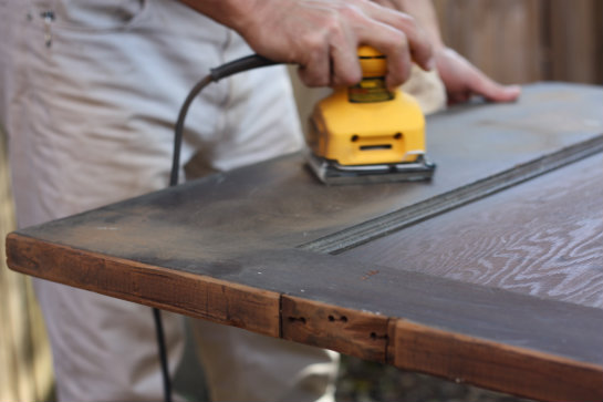 17 Apart: Repurposed: From Door To Desk Next up, I gave the entire door a generous application of wood juice. Wood juice is a stabilizer that we love — it's great for bringing out the rich tones ... - 17 Apart: Repurposed: From Door To Desk