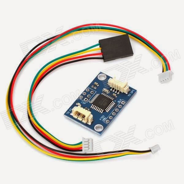 QuaDriXtreM I2CGPS NAV Module Navigation Adapter Board Blue