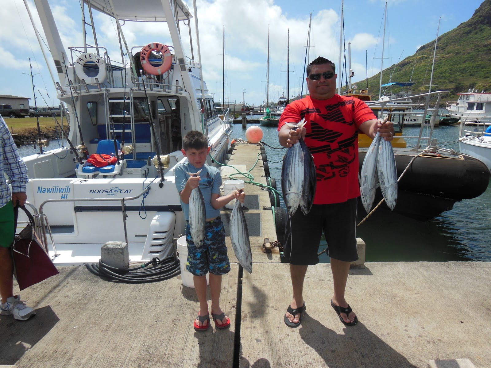Clure Fishing Chaters Kauai Hawaii Tunas!