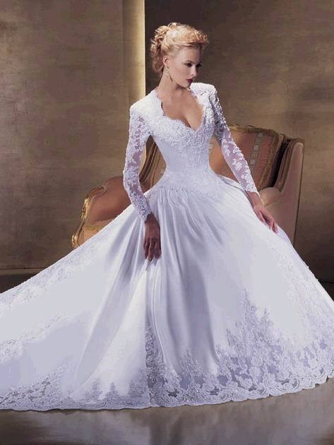 Imagens De Vestidos De Noiva Com Manga Longa De Renda - Vestido de Noiva Renda Francesa Manga Longa Vestidos de Renda
