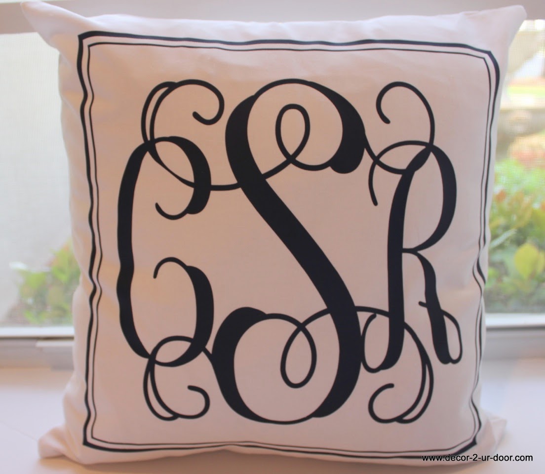 Monogram Pillow Giveaway Bowtiful Life