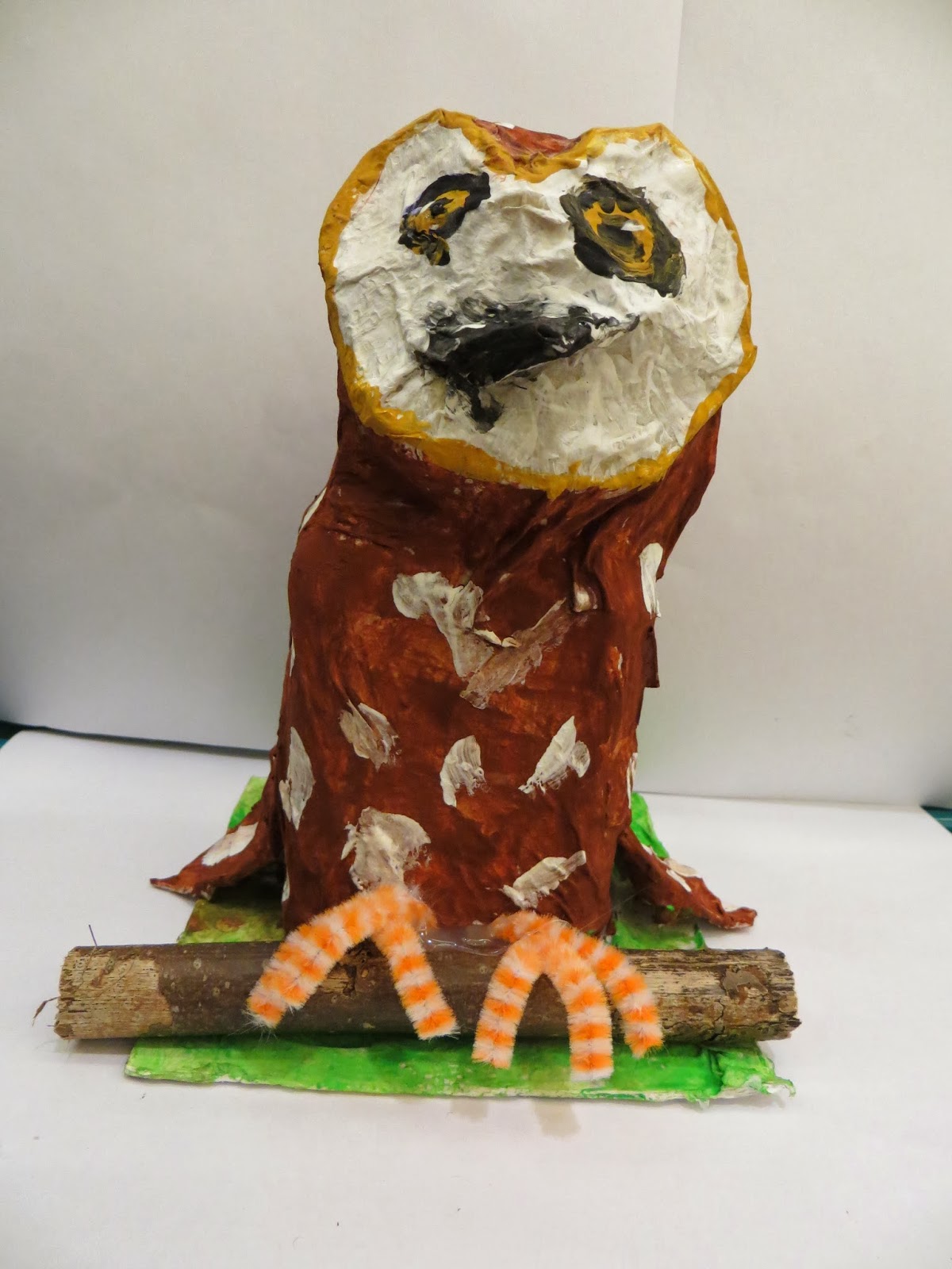 Susan's Art Club PapierMache Owls