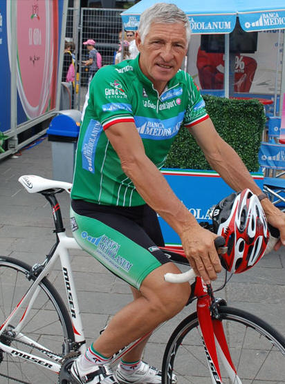 ITALIAN CYCLING JOURNAL Francesco Moser at Gran Fondo Giro d'Italia