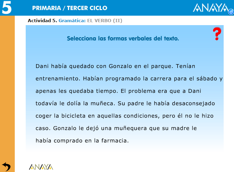 Los ciberexploradores del cole: El verbo: los tiempos verbales