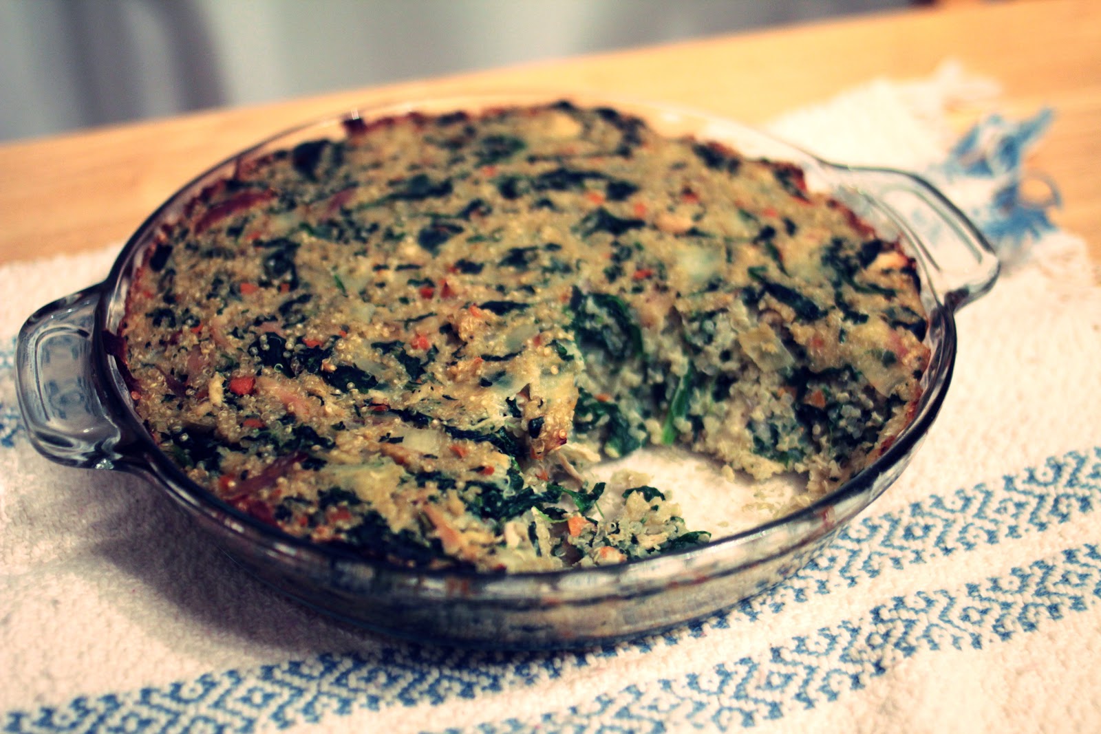 a simple life Greek Chicken, Spinach, and Quinoa Bake