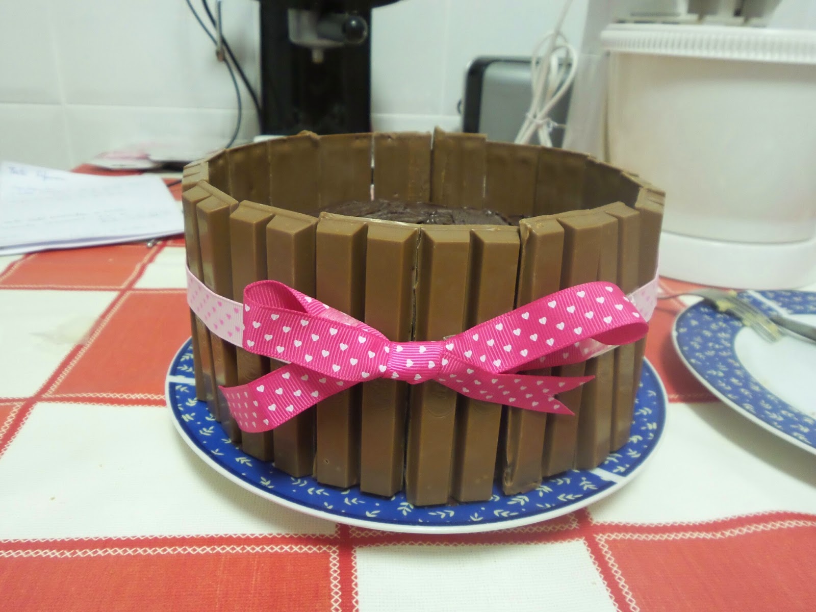 Cosas de Katy Tarta Kit Kat con cerditos