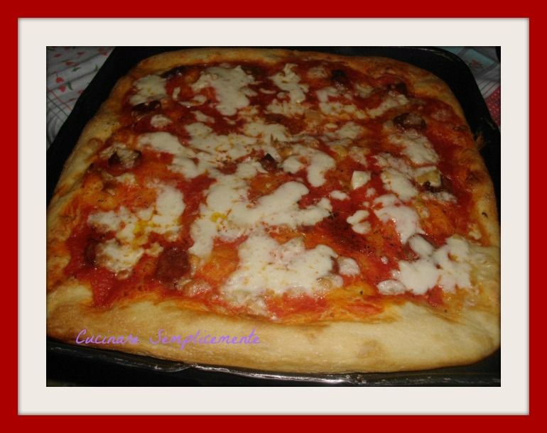 Pizza con la birra cucinare semplicemente