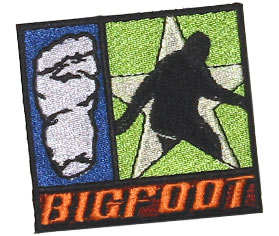 Bigfootify embroidered bigfoot patch for tuesday 040511 Bigfootify embroidered bigfoot patch for tuesday 040511