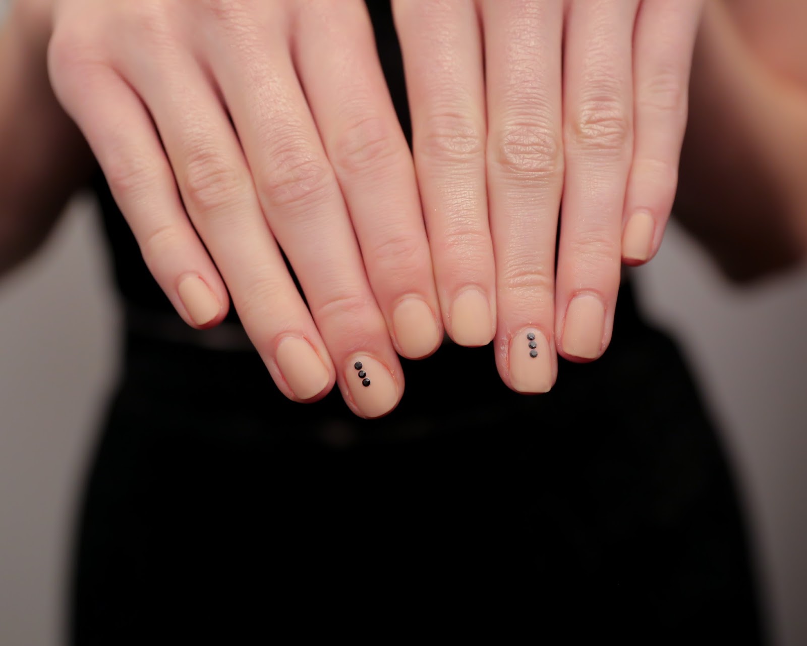 Houghton Spring 2015 negative space nails 