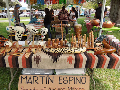 Martin Espino Sounds of Ancient Mexico Booth, Paso ArtsFest 2015,  © B. Radisavljevic