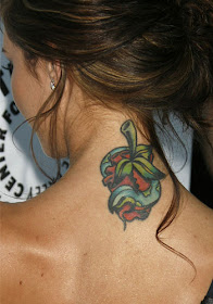 tatoos on back of neck. Audrina Patridge Tattoo on Neck