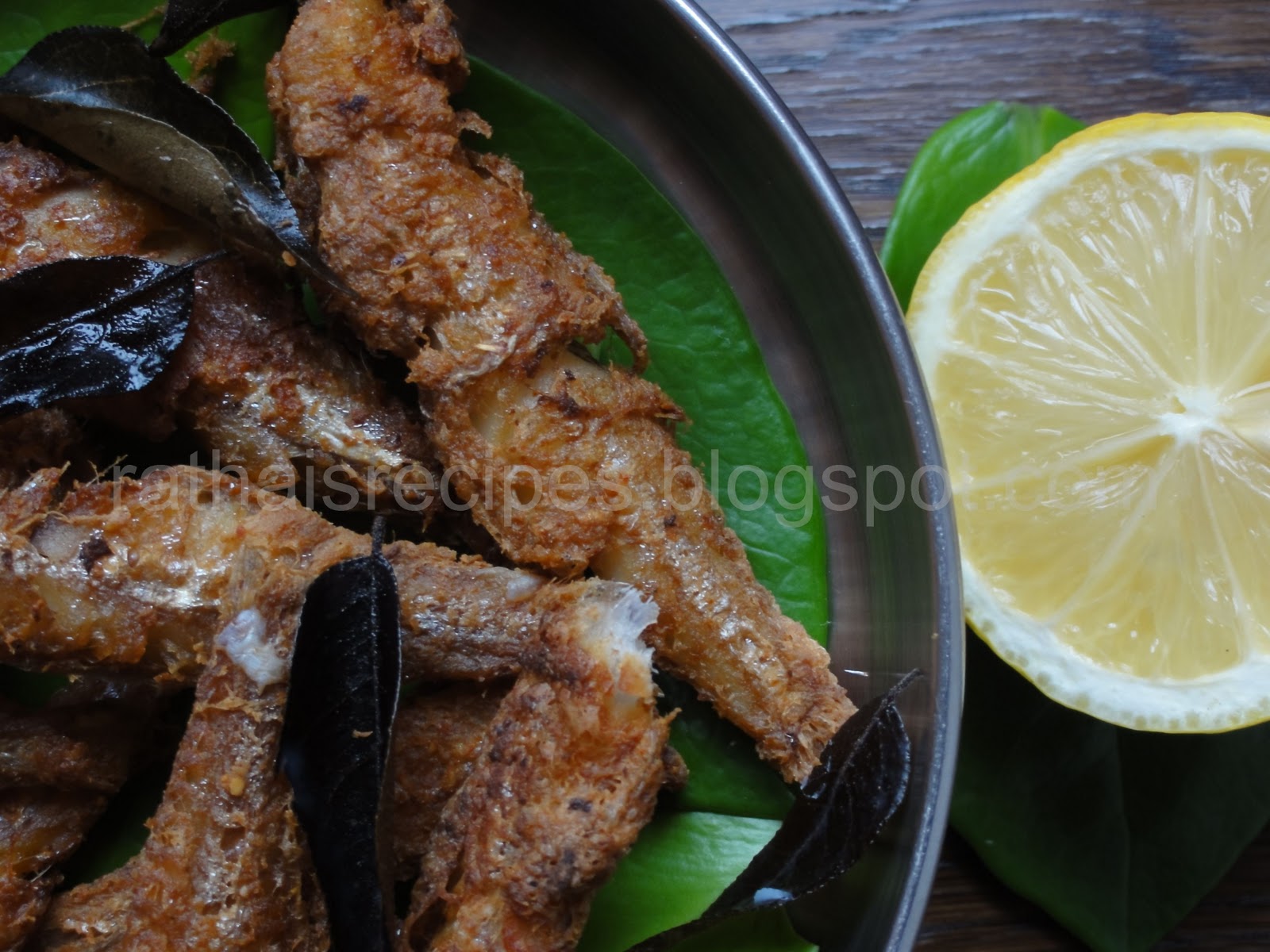 Rathai's Recipes Anchovies Fish Fry Nethili Meen Poriyal