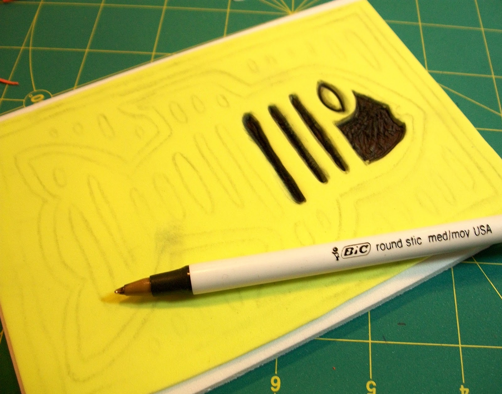 Julie B Booth Craft Foam Print Block Embossing Craft Foam with a Pen