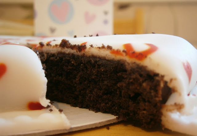 valentine chocolate cake keep calm and carry on design
