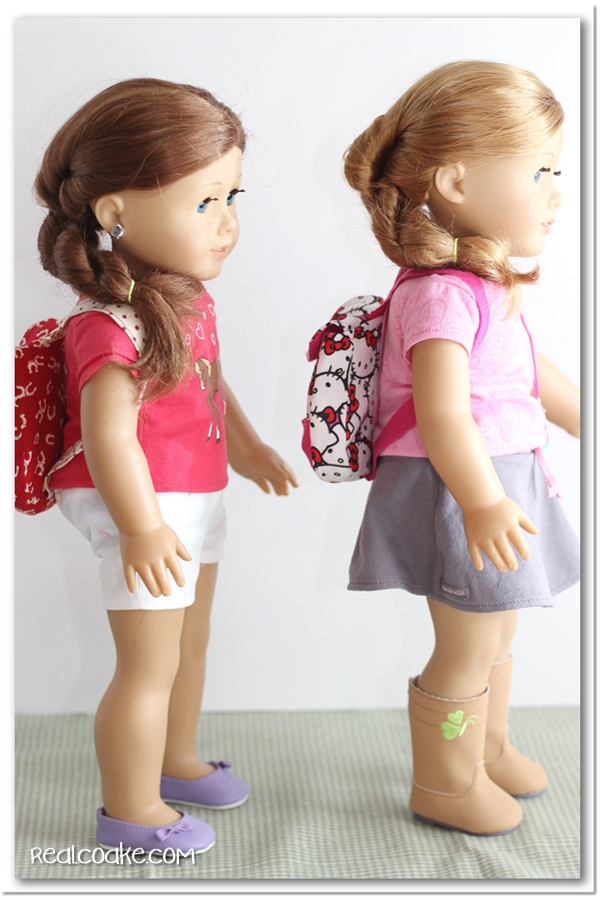 Back to School Backpacks {American Girl Doll Pattern} The Real Thing