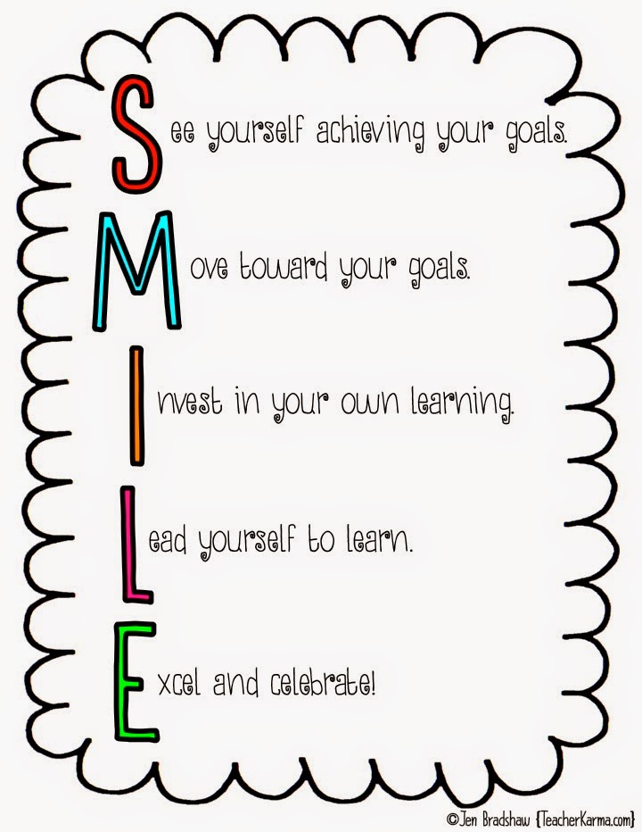 How to set goals with your students.  teacherkarma.com