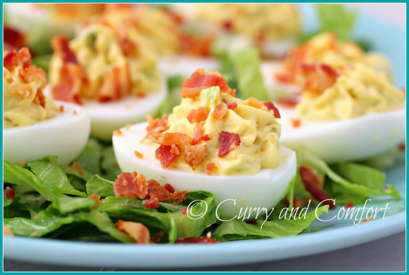 Kitchen Simmer Bacon Deviled Eggs