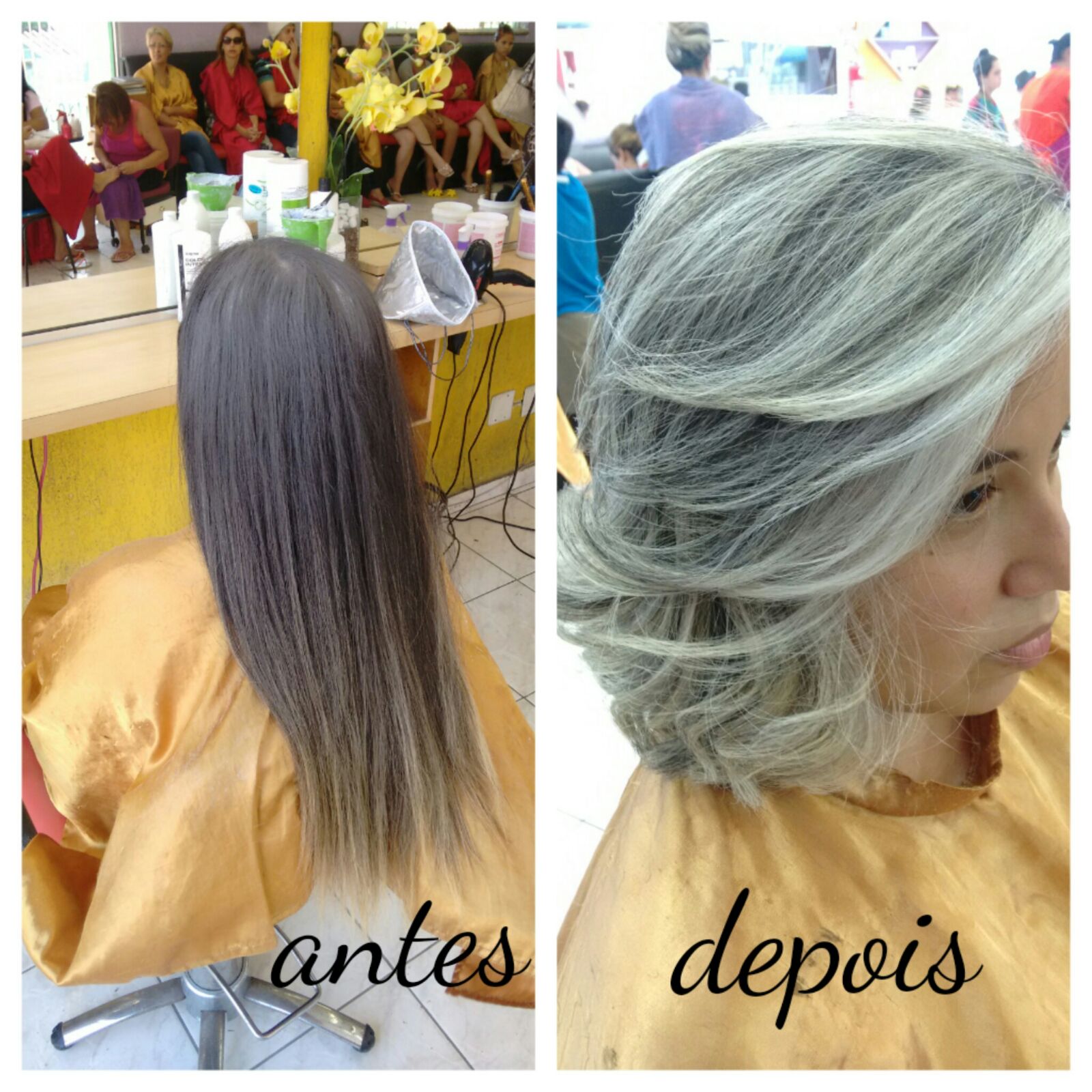 CABELO FEITO COM O BLOND PLATINUM