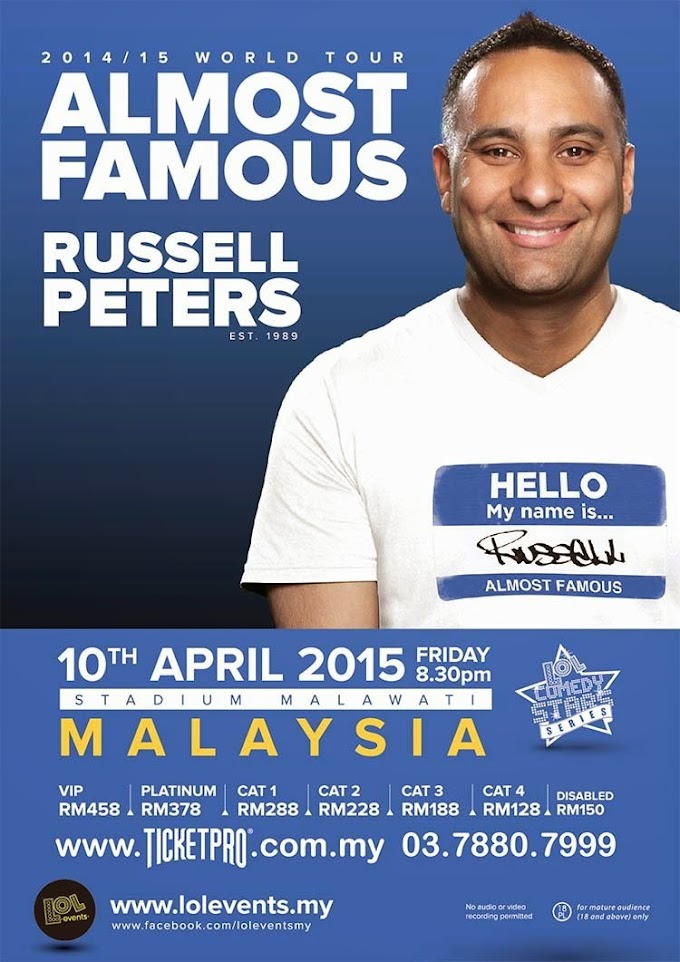 Russel Peters World Tour 2015 - Who The Freak Is Him? 