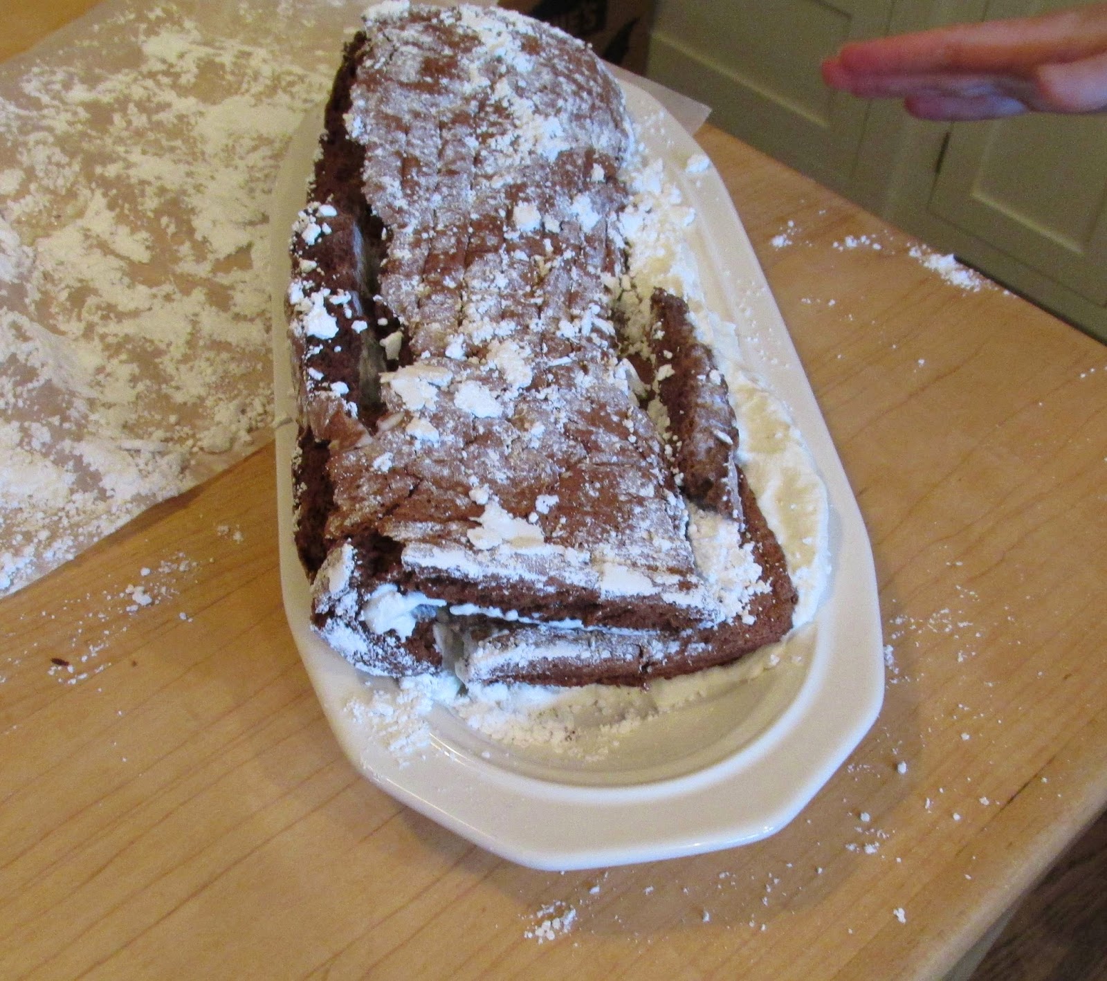 Pearls in the Kitchen? Festive Chocolate and Hazelnut Roulade