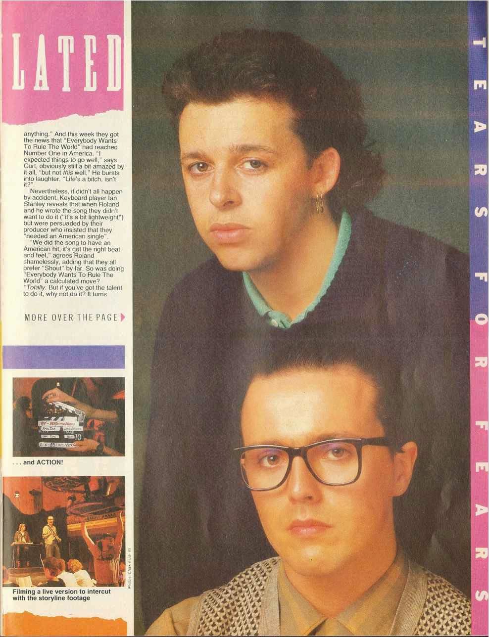 Top Of The Pops 80s Tears For Fears Smash Hits Interview 1985