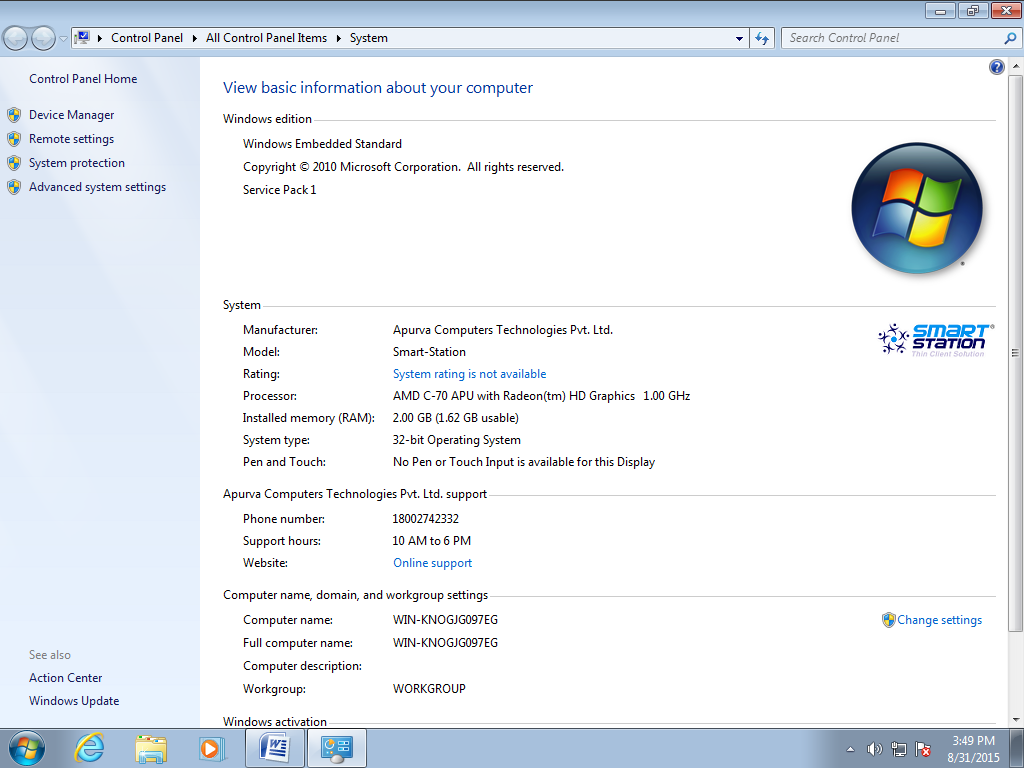 Smartstationteam Windows 7 Embedded Manual