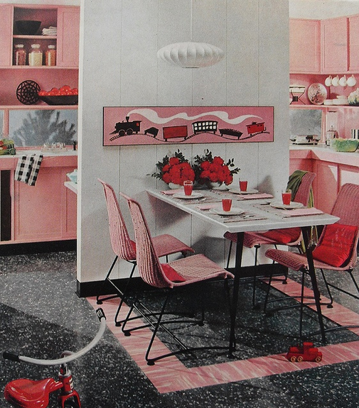 Oh So Lovely Vintage Bright 60's kitchen