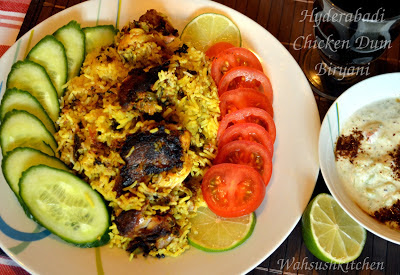 Hyderabadi chicken biryani