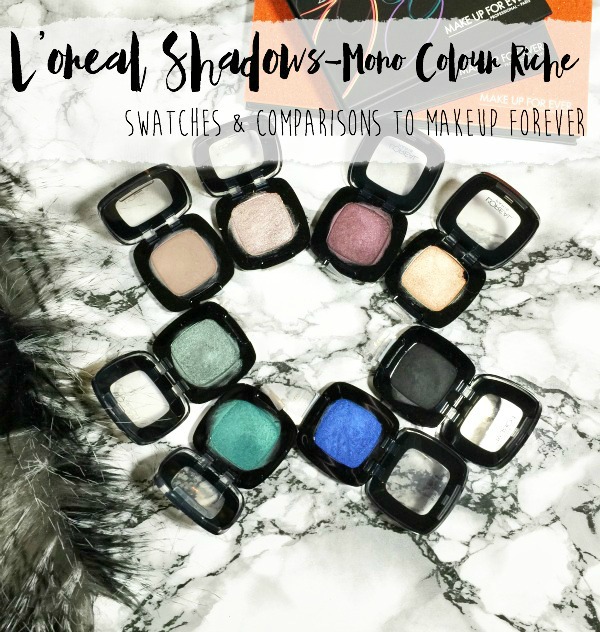 NEW L'OREAL SHADOWS ARE THEY MUF DUPES?