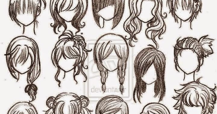 Rambut Anime - Gambaran