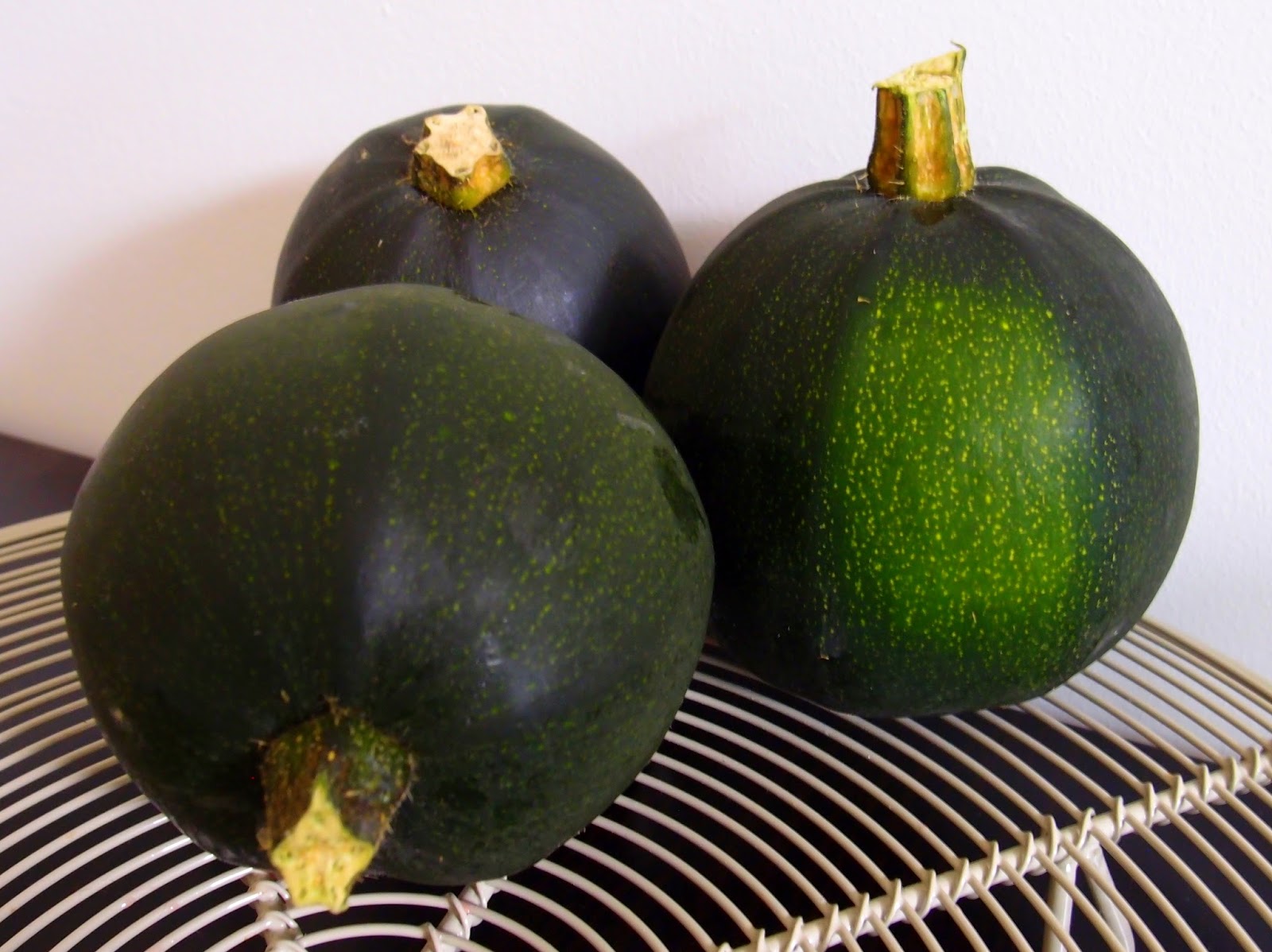 The VegHog Stuffed gem squashes with baked new potatoes