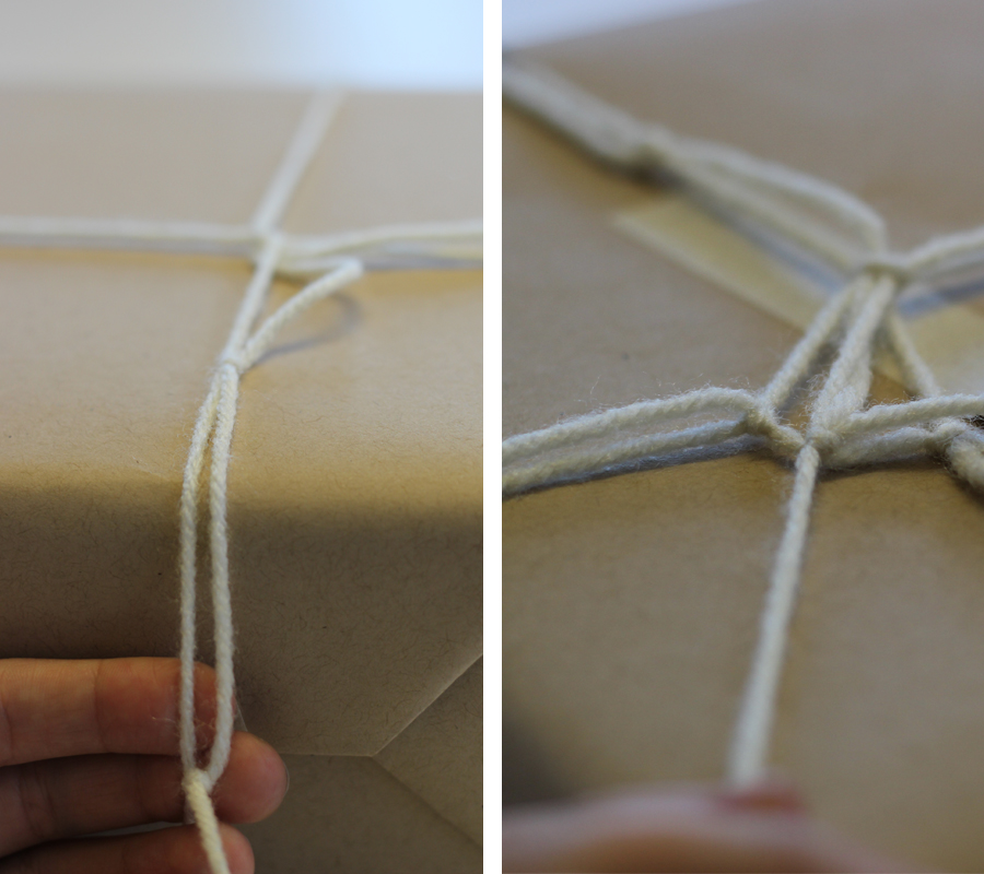 numie abbot dream catcher and pom pom gift wrap ideas