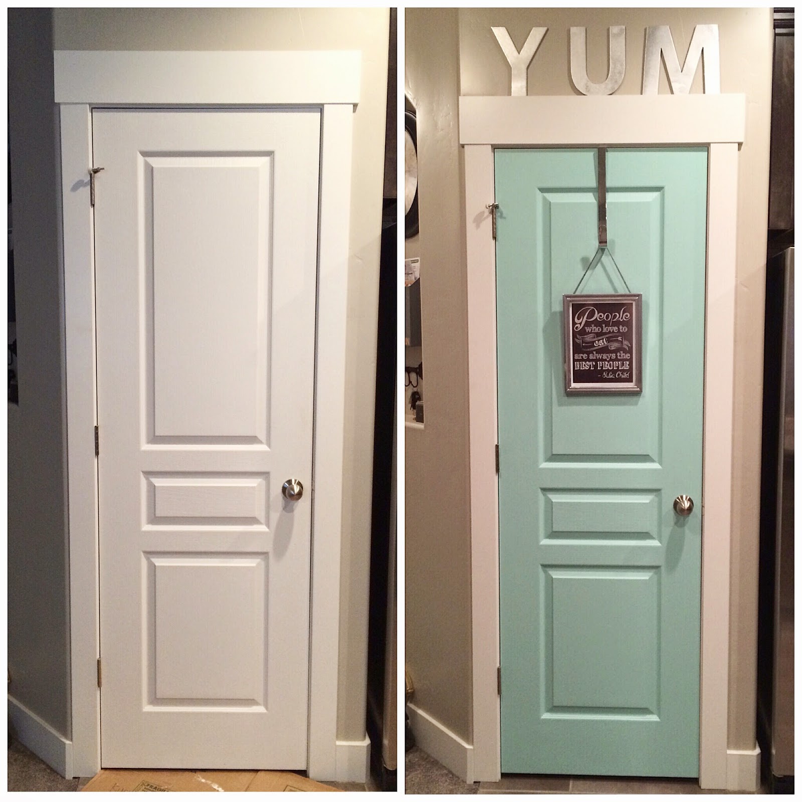 Home With Carissa On The Cheap Ten Dollar Pantry Door Makeover