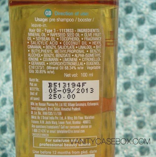 New Launch: L'oreal Professional Hair Spa Oil Review and My Torn Sweater –  VanityCaseBox