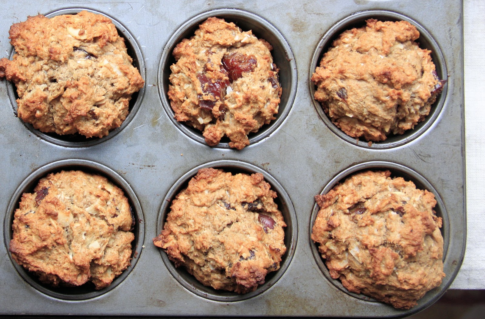 sweet tarte whole wheat date nut muffins