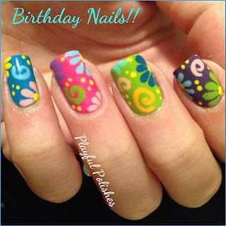 Playful Polishes: JUNE NAIL ART CHALLENGE: FLOWER NAILS