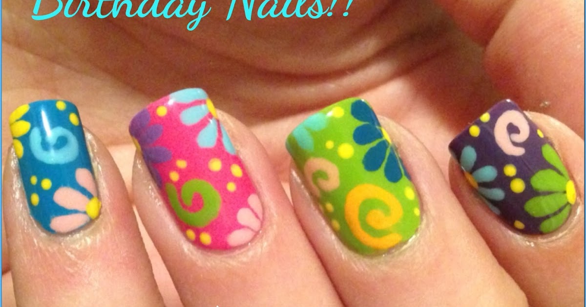 Playful Polishes: JUNE NAIL ART CHALLENGE: FLOWER NAILS