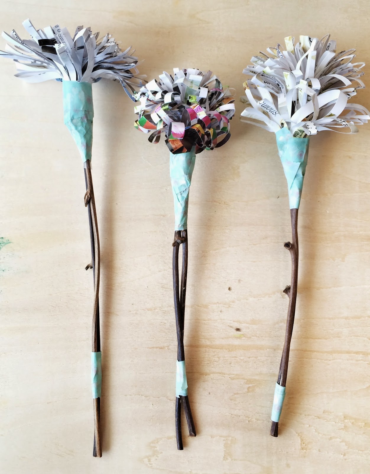 Hearth Handmade Recycled Paper Flowers Craft