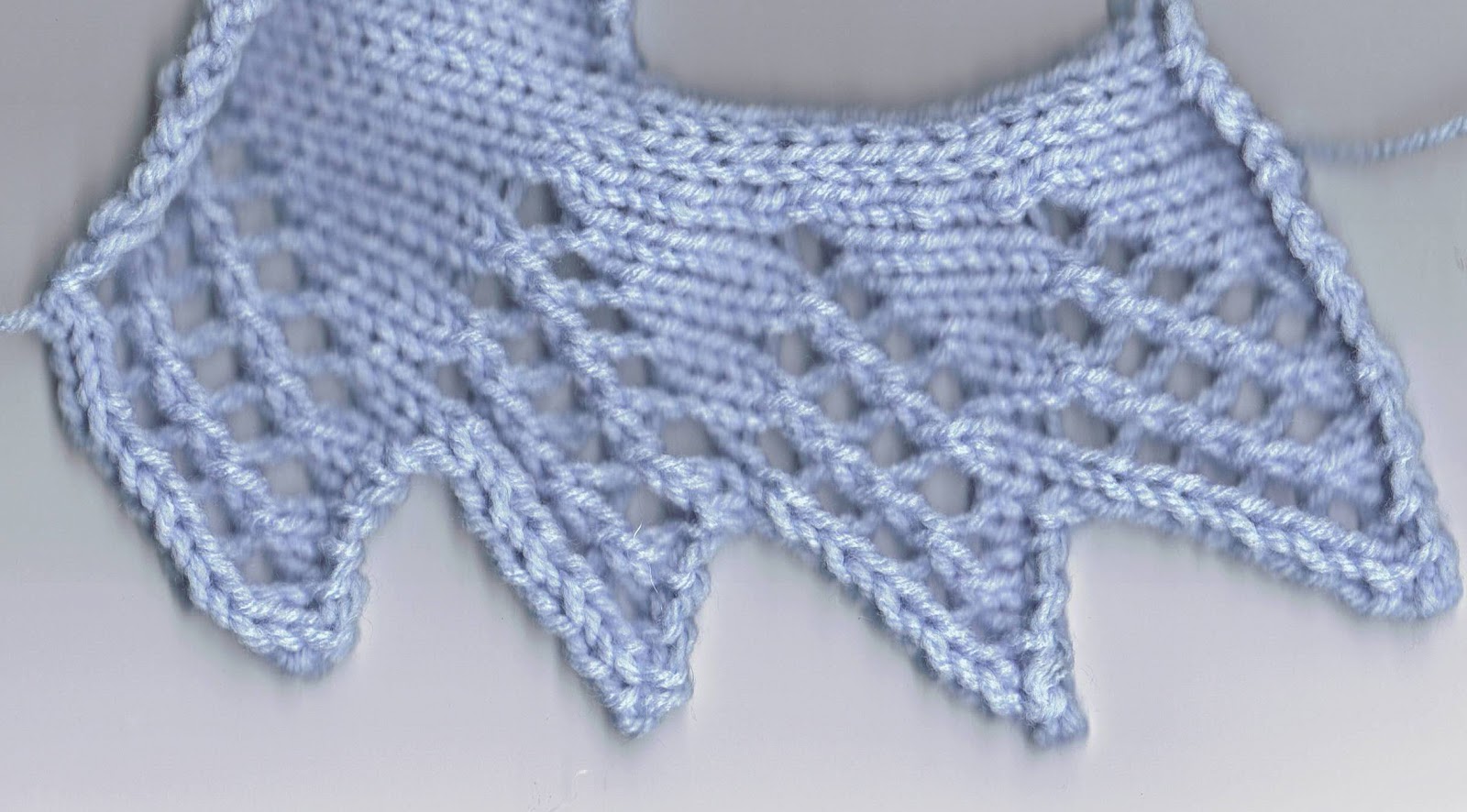 Hilary's Craft Blog Sawtooth Lace Edging Machine Knit
