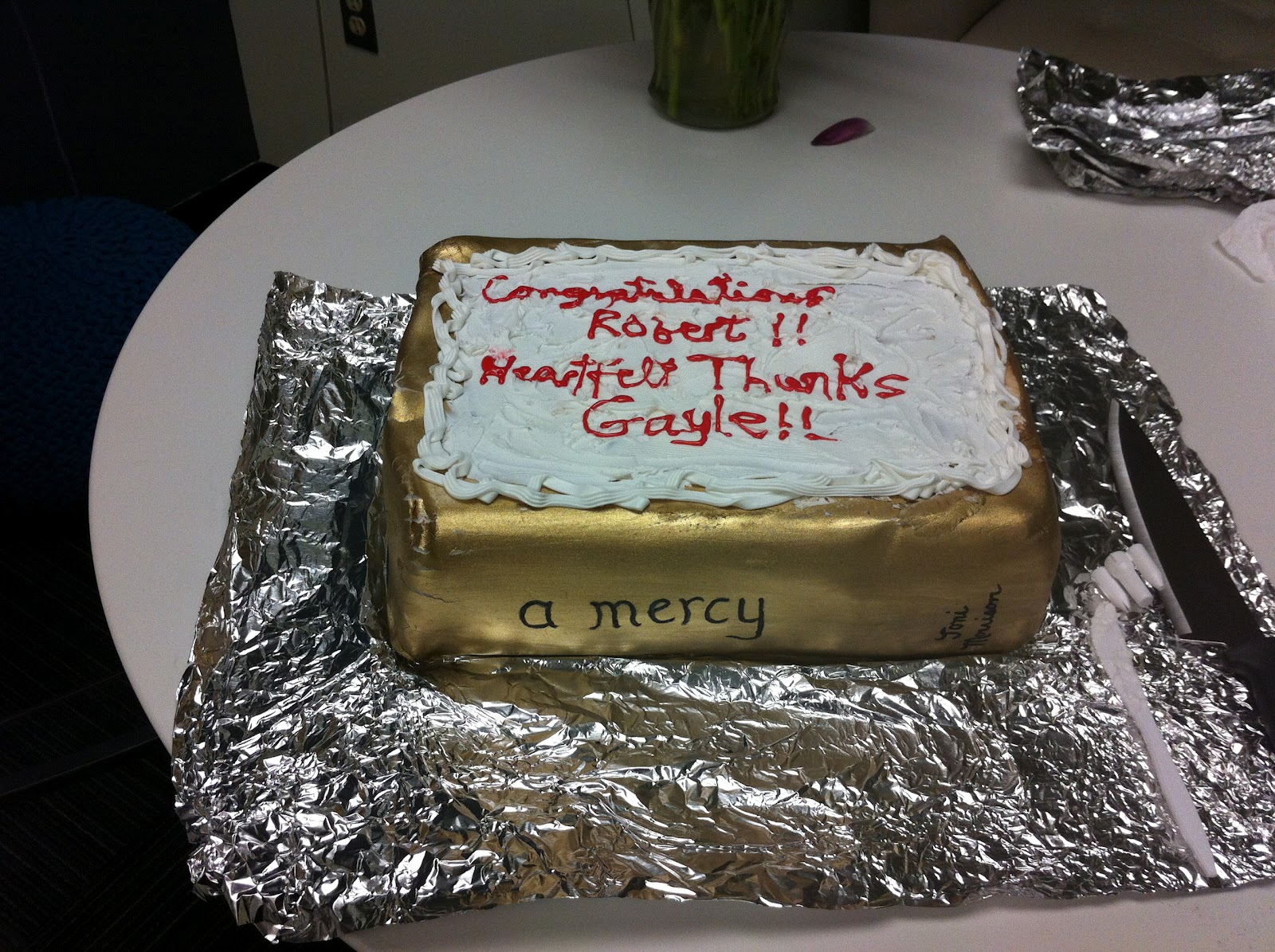 GW English News The Last Layer of Toni Morrison's 80th Birthday Cake