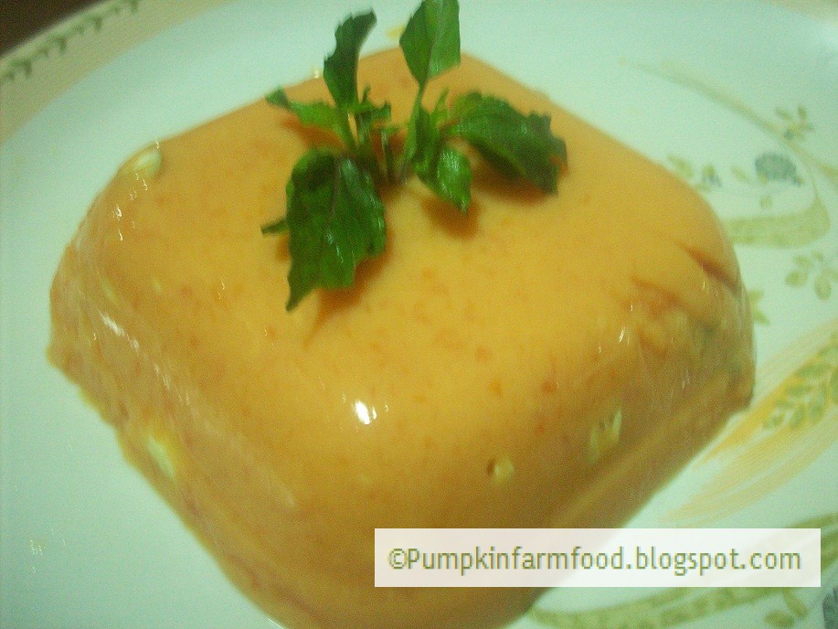 Celebrating Food Papaya pudding